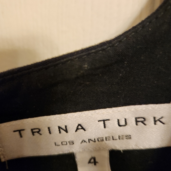 Trina Turk Baby Doll Mini Dress Size 4 - Picture 4 of 8
